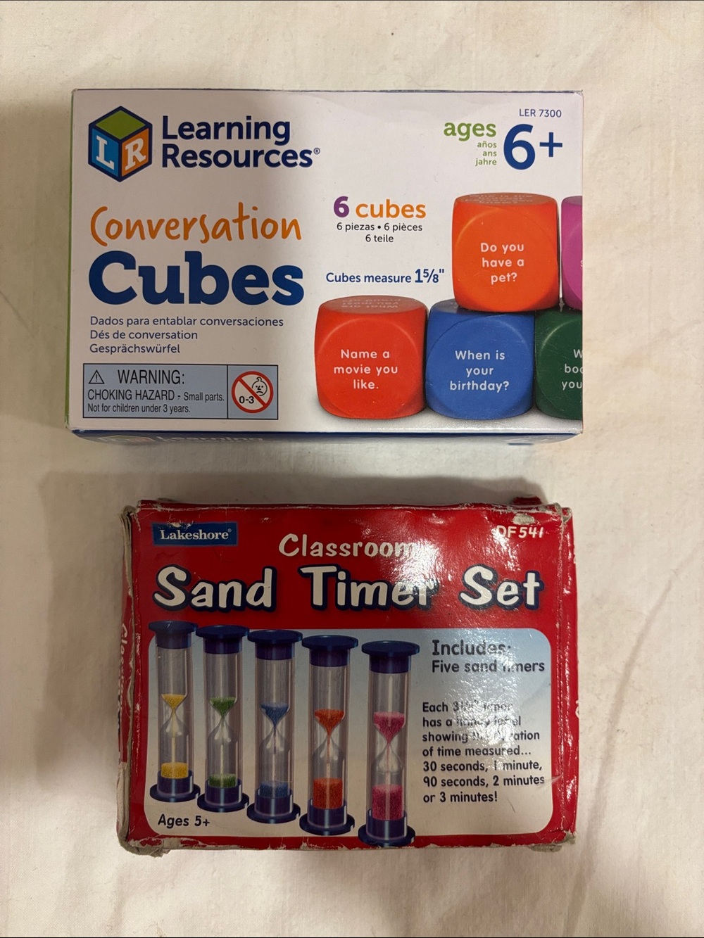 Lakeshore Cubes/Sand Timers